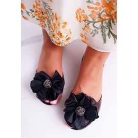 Lu Boo | Ballerines Caoutchouc Fleurs Meliski Noir Candela le noir 3