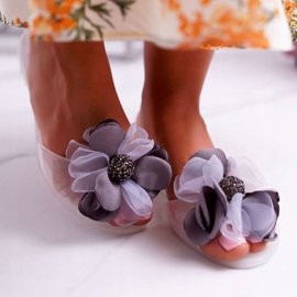 Lu Boo | Ballerines Caoutchouc Fleurs Meliski Blanc Candela blanche 2