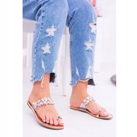 Lu Boo Élégant Chaussons Dorés Paillettes Tanut 1