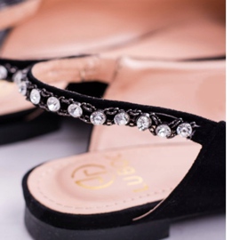 Ballerines Lu Boo en Daim Noir en Strass Szpitz Macron le noir 6