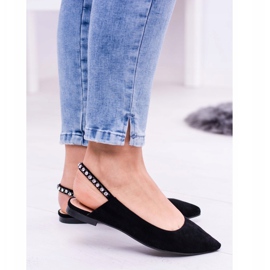 Ballerines Lu Boo en Daim Noir en Strass Szpitz Macron le noir 4