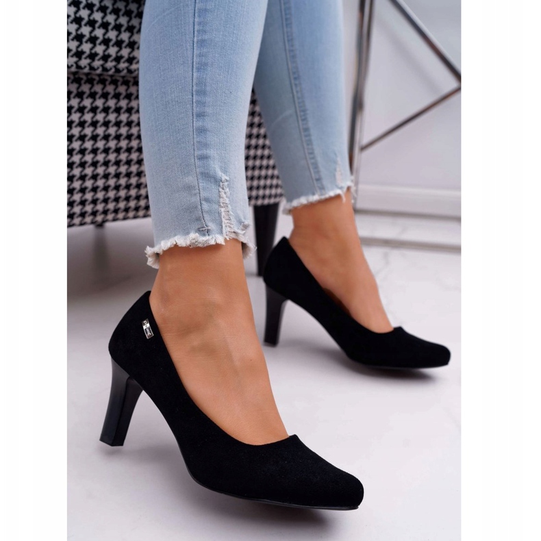 Escarpins femme Sergio Leone Daim Noir Orsola 1