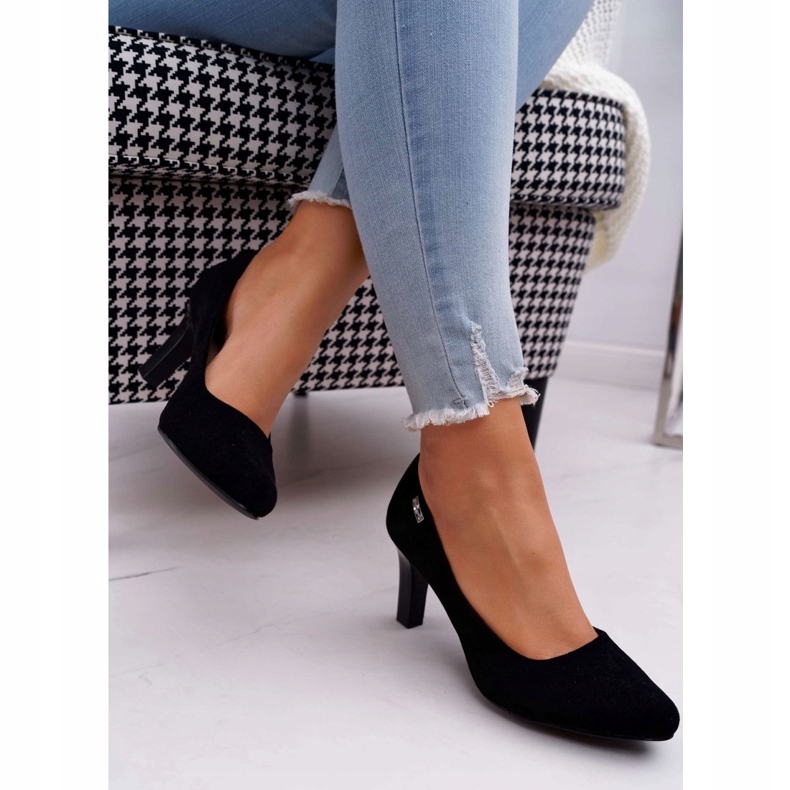 Escarpins femme Sergio Leone Daim Noir Orsola le noir 2