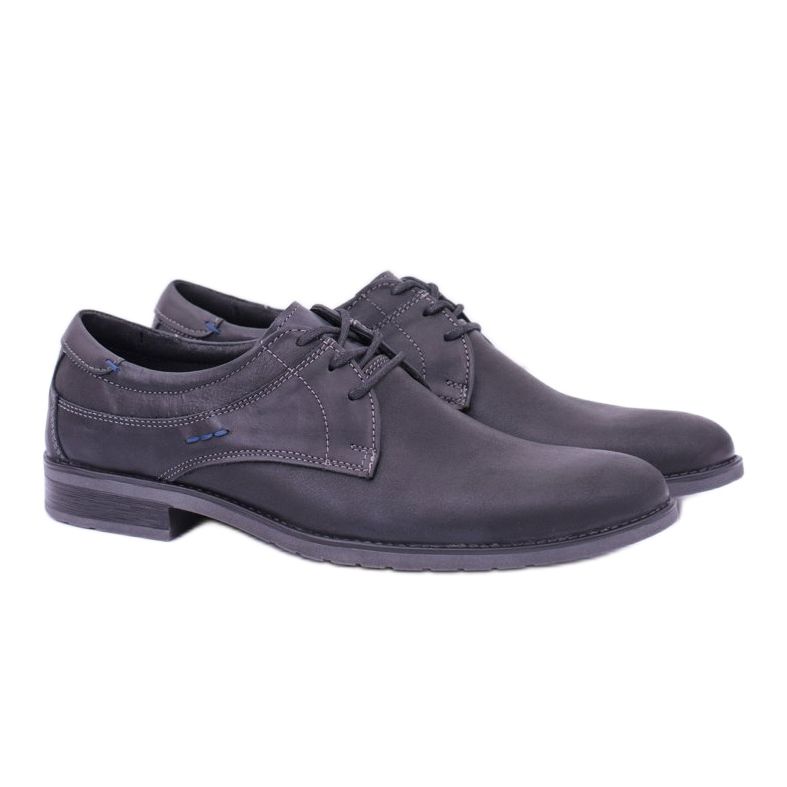 KOMODO Chaussures Santiago élégantes en cuir noir pour hommes le noir 1