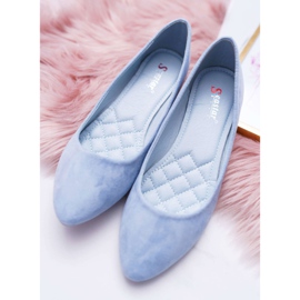 SEA Ballerines Femme Bleu Daim Bueno 4