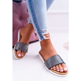 Chaussons Femme Lu Boo Noir Avec Paillettes Goodies 1