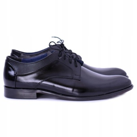 Bednarek Polish Shoes Richelieus Homme Bednarek Élégant Chaussures Habillées En Cuir Noir Maksim le noir 1