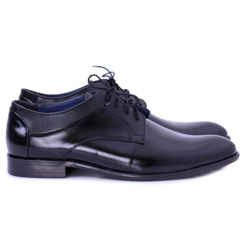 Bednarek Polish Shoes Richelieus Homme Bednarek Élégant Chaussures Habillées En Cuir Noir Maksim 1