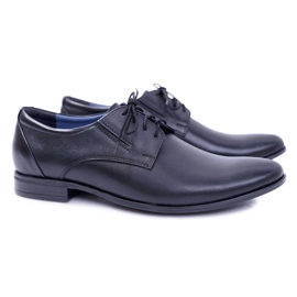 Bednarek Polish Shoes Richelieu Homme Bednarek Élégant Chaussures Habillées En Cuir Noir Franko le noir 1