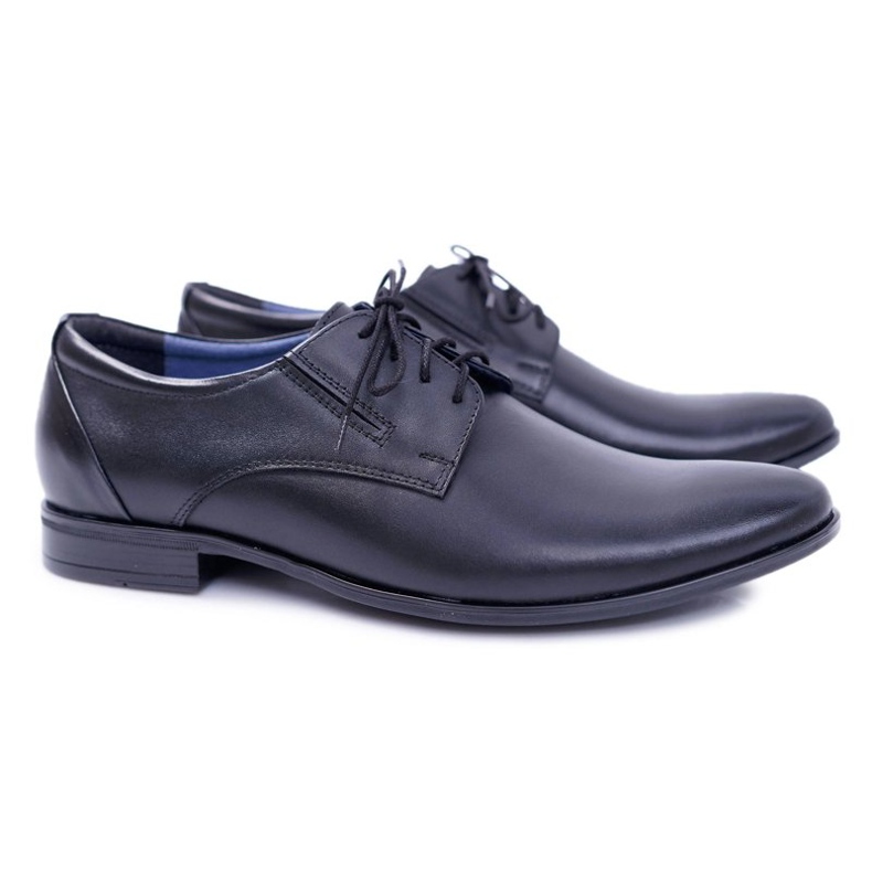 Bednarek Polish Shoes Richelieu Homme Bednarek Élégant Chaussures Habillées En Cuir Noir Franko 1