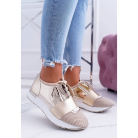 Lu Boo Chaussures de Sport Femme Or Madoni doré 1