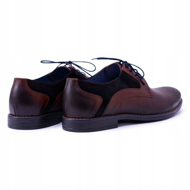 Chaussures Zinedine Nikopol en cuir marron pour hommes brun 1