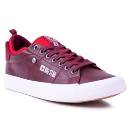 Baskets bordeaux Big Star pour hommes BB174011 rouge 1