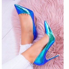 Escarpins Femme Lu Boo Spitz Vert Essence Glam multicolore 3