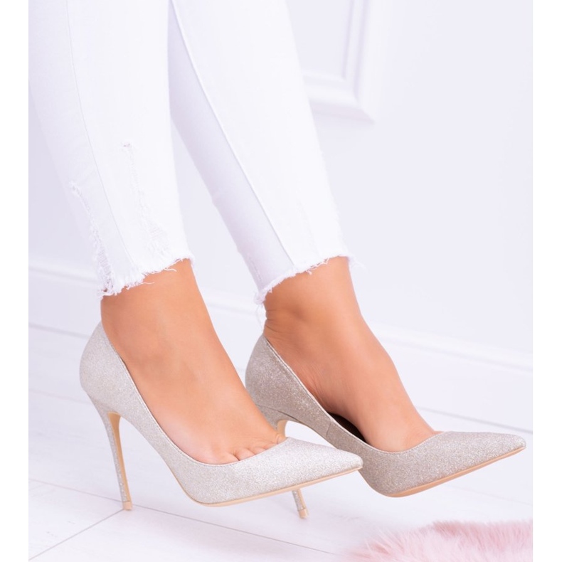 Lu Boo Glitter Gold Shining High Heels d'or 2