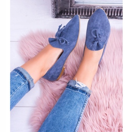 Lu Boo Ballerines Bleu Marine En Daim Lordsy Spitz Feliciano 1