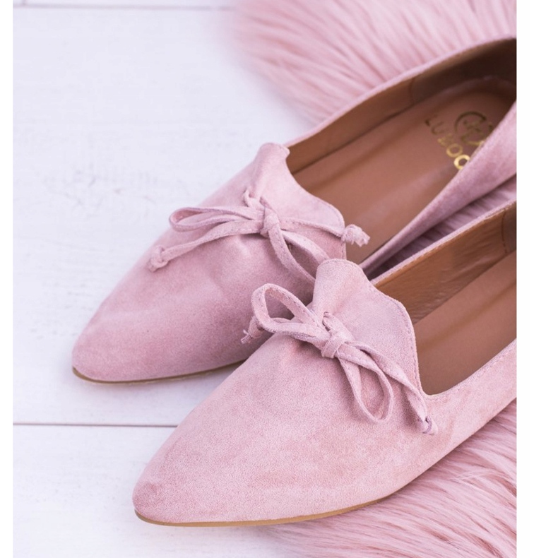 Lu Boo Ballerine Rose En Daim Lordsy Spitz Feliciano 1