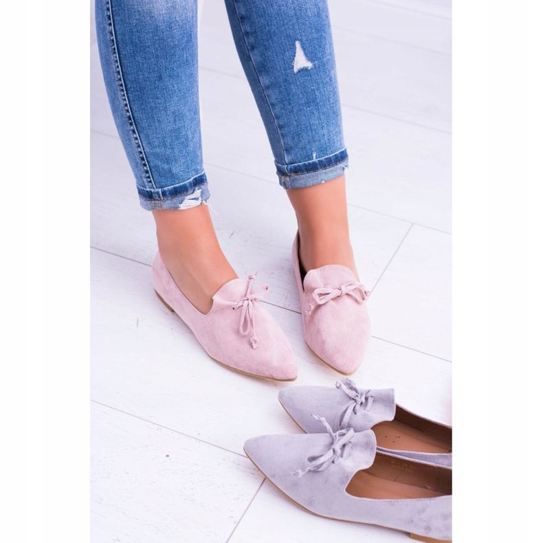 Lu Boo Ballerine Rose En Daim Lordsy Spitz Feliciano 2