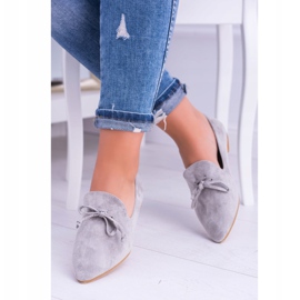 Lu Boo Gris Ballerines En Daim Lords Spitz Feliciano 2