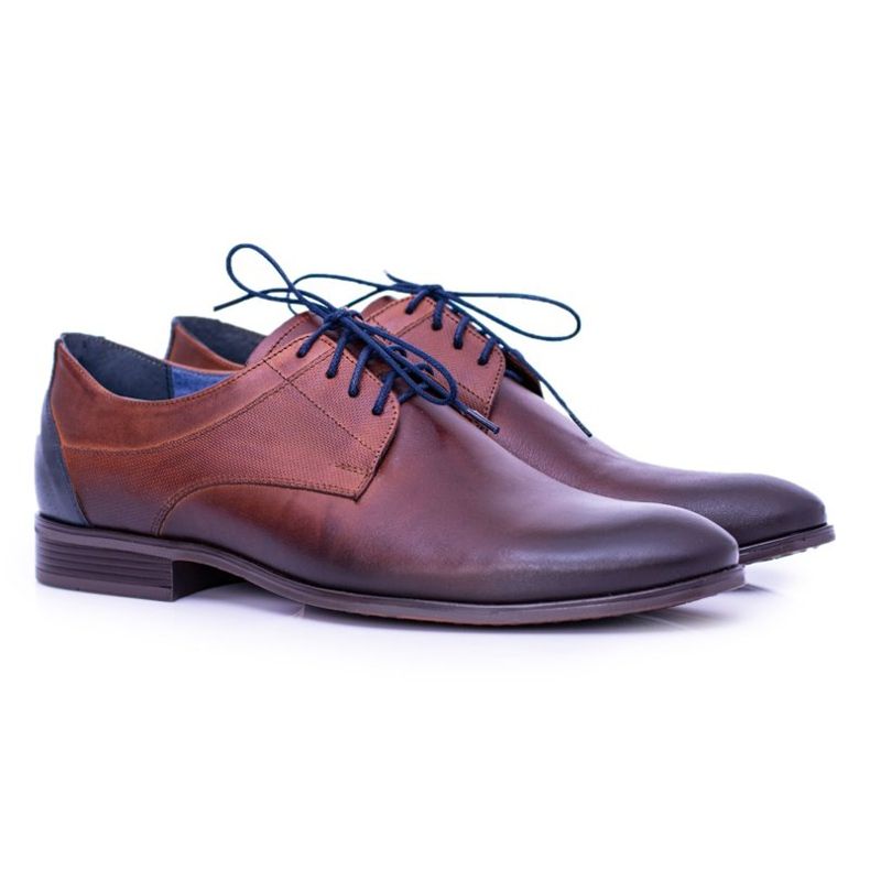Nikopol Hommes Chaussures Brogues En Cuir Marron Traditionnelles brun 1