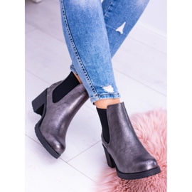 Sergio Leone Bottines gris foncé Sur le post Megusto noir 2