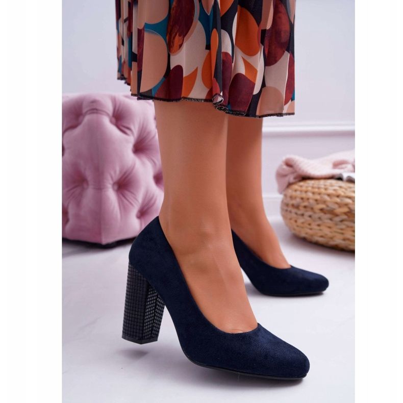 Escarpins Femme Sergio Leone PB200 Daim Bleu Marine Selva 1