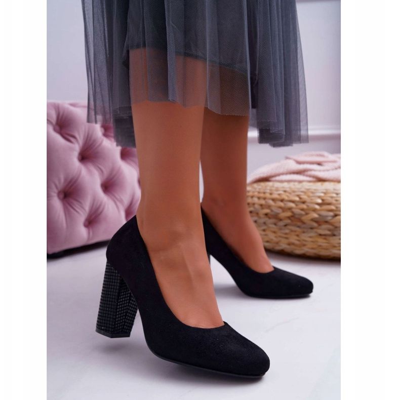 Escarpins Femme Sergio Leone PB200 Daim Noir Selva le noir 1