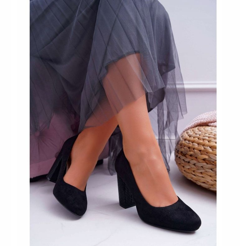 Escarpins Femme Sergio Leone PB200 Daim Noir Selva le noir 2