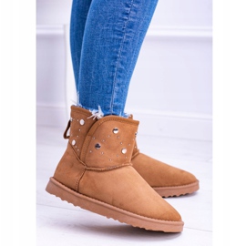 BUGO Bottes de Neige Chaudes Femme Daim Camel Biggy brun 3