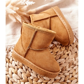 FRROCK Bottes de neige chaudes pour enfants, jeunes, kaki Gooby jaune 1