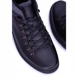 Bottes chaudes Neex en cuir noir pour hommes Timmo Booties le noir 6