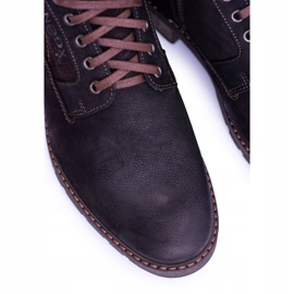 Bottes chaudes Neex en cuir noir pour hommes Grigor le noir 2