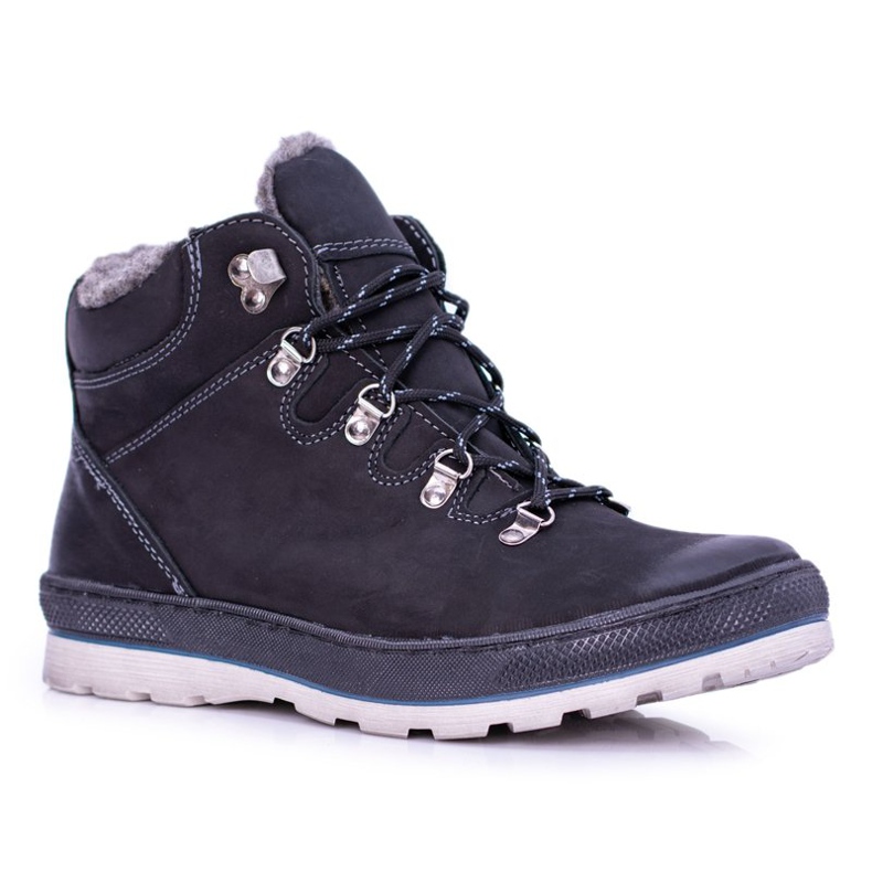 Mario Boschetti Bottes chaudes en cuir noir pour hommes Abelo le noir 1 Mario Boschetti Bottes chaudes en cuir noir pour hommes Abelo le noir 1