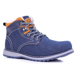 Vico Chaussures de trekking chaudes bleu marine pour hommes avec molleton Nuss 1