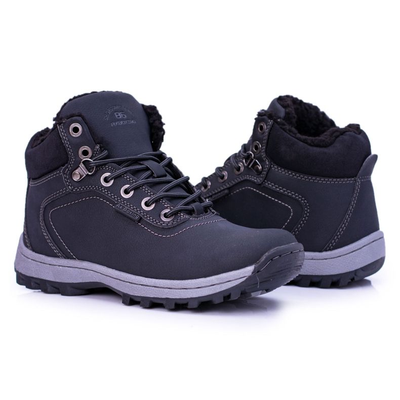 Ax Boxing Chaussures de trekking Intenso pour hommes noires avec polaire le noir 1 Ax Boxing Chaussures de trekking Intenso pour hommes noires avec polaire le noir 1