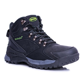 Mckeylor Chaussures de trekking noires pour hommes réchauffées en molleton Padava le noir 1