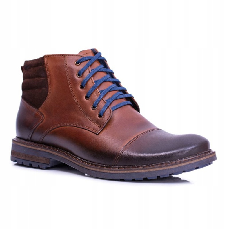 Bottes Nikopol en cuir pour hommes Bottes Ford marron brun 1