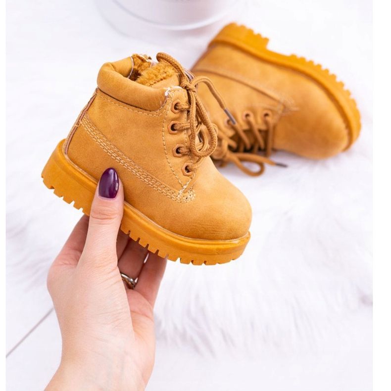 FRROCK Bottes de Trappeur Chaudes pour Enfants Camel Dexter brun 1 FRROCK Bottes de Trappeur Chaudes pour Enfants Camel Dexter brun 1