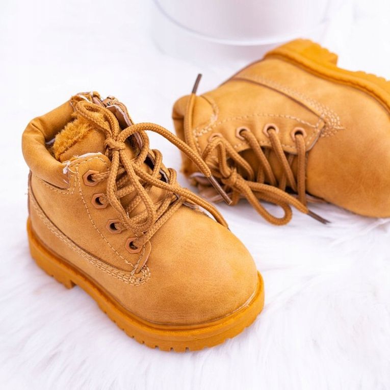 FRROCK Bottes de Trappeur Chaudes pour Enfants Camel Dexter brun 2 FRROCK Bottes de Trappeur Chaudes pour Enfants Camel Dexter brun 2