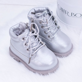 FRROCK Bottes Dexter Isolées Argentées De Trappeurs Pour Enfants 2 FRROCK Bottes Dexter Isolées Argentées De Trappeurs Pour Enfants 2