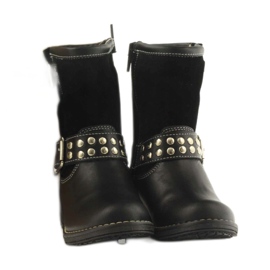 Bottes noires pour filles Ren But 3205 4