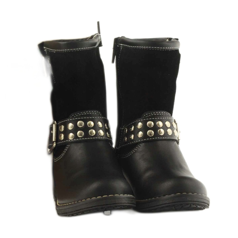 Bottes noires pour filles Ren But 3205 le noir 4 Bottes noires pour filles Ren But 3205 le noir 4