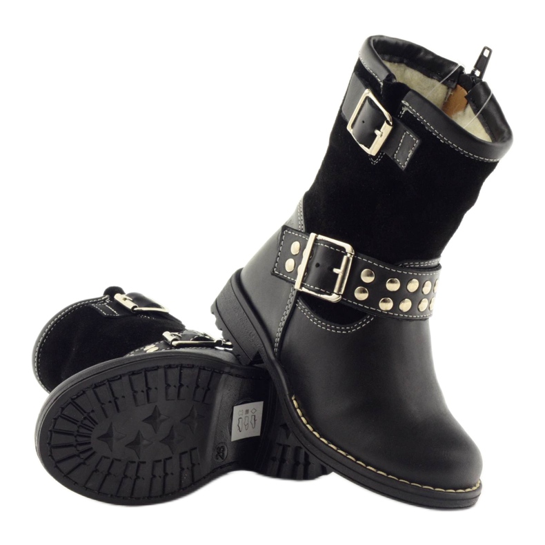 Bottes noires pour filles Ren But 3205 3