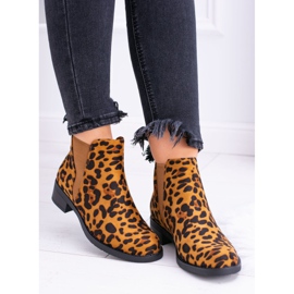 Bottines femme à imprimé léopard Bottines Midas Jodhpur brun 2