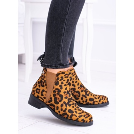 Bottines femme à imprimé léopard Bottines Midas Jodhpur brun 3