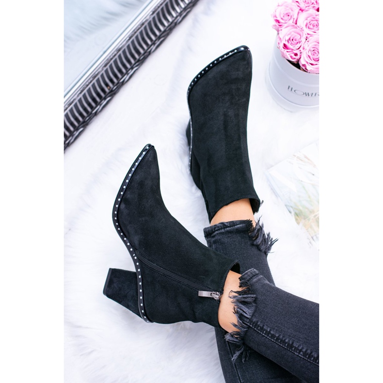 Deoni Bottes En Cuir Femme Avec Fermeture Noir Sonoma 1