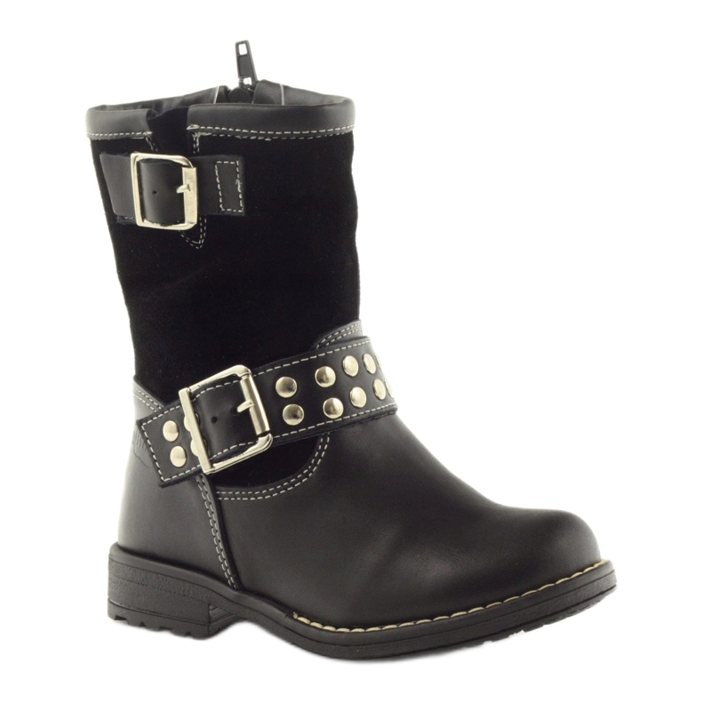 Bottes noires pour filles Ren But 3205 le noir 1 Bottes noires pour filles Ren But 3205 le noir 1