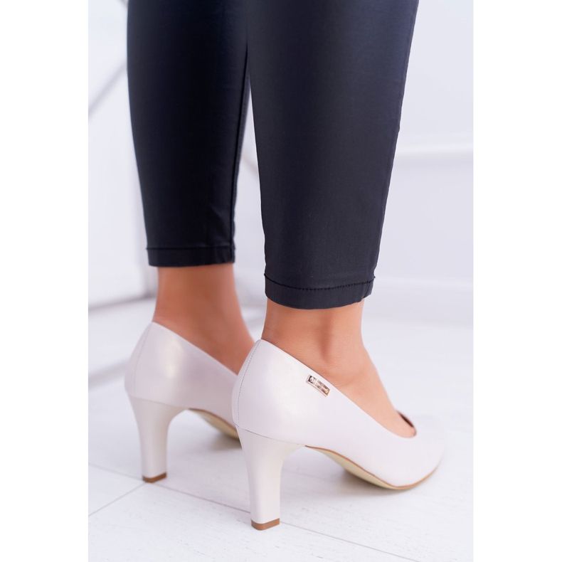 Escarpins femme Sergio Leone Beige Perle Orsola 2