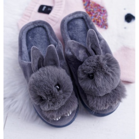 Chaussons Classiques Pour Femmes Avec Lapin Gris Howi 1 Chaussons Classiques Pour Femmes Avec Lapin Gris Howi 1