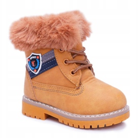 Boots Enfant Garçon Fourrure Camel Cobi brun 1
